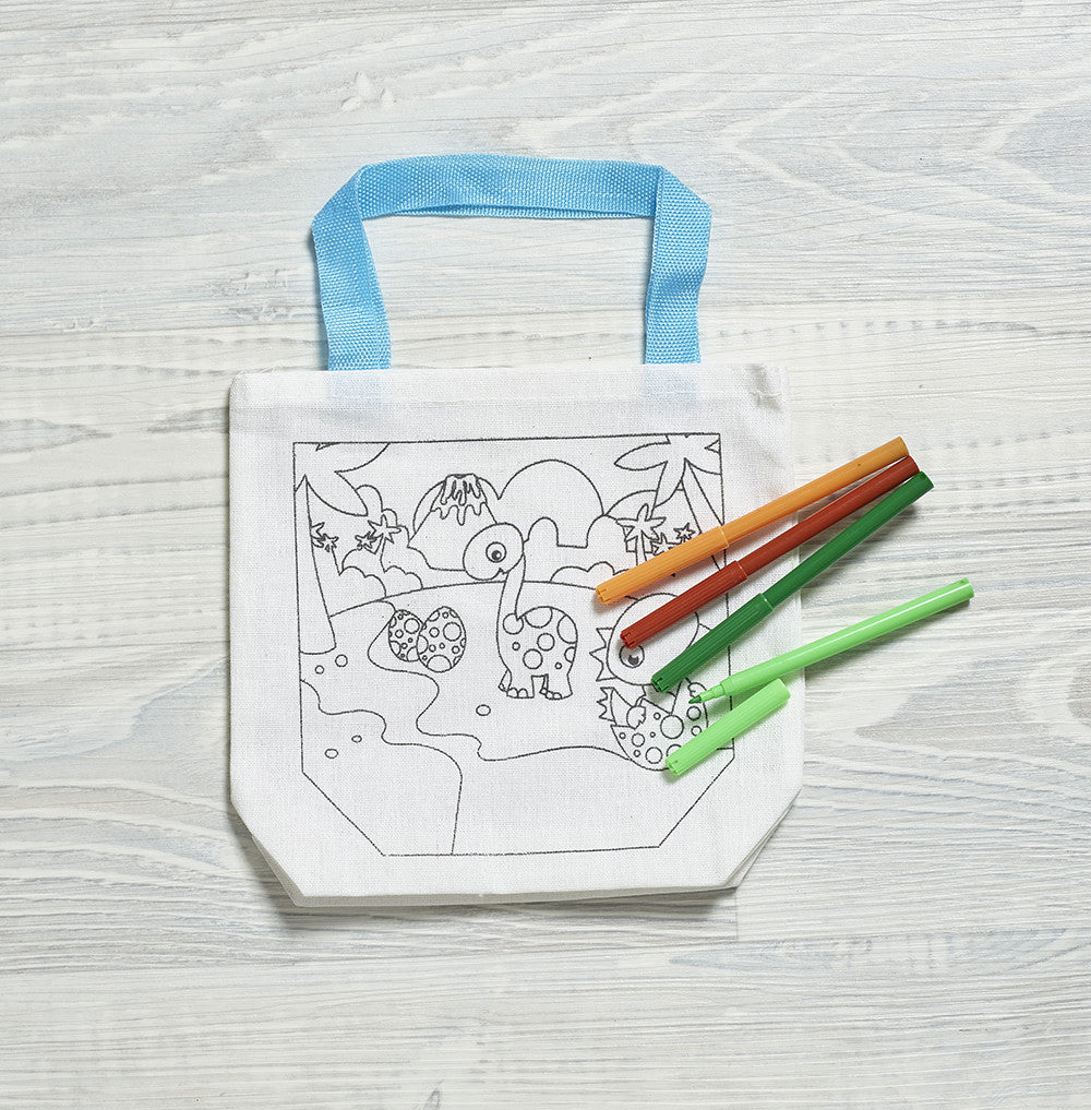 Canvas Tote Bag & Colouring Pens Pack