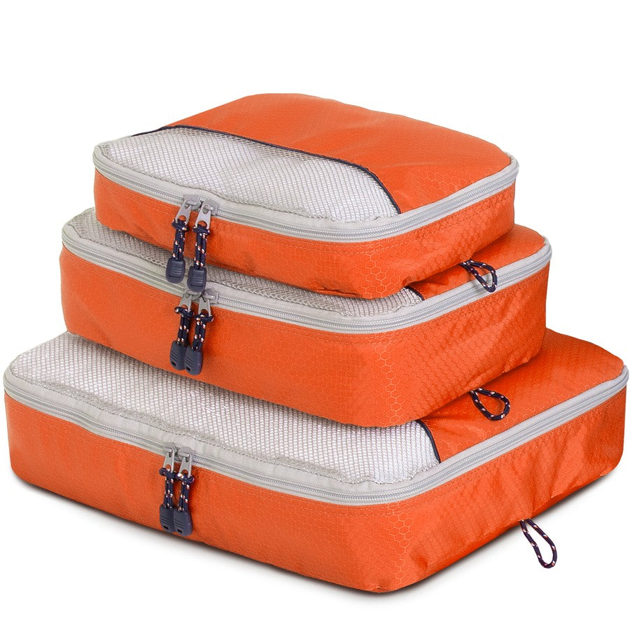3 Piece Packing Cubes - Orange