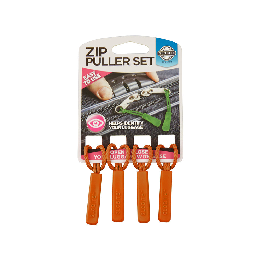Zipper Puller 4 Pk - Orange