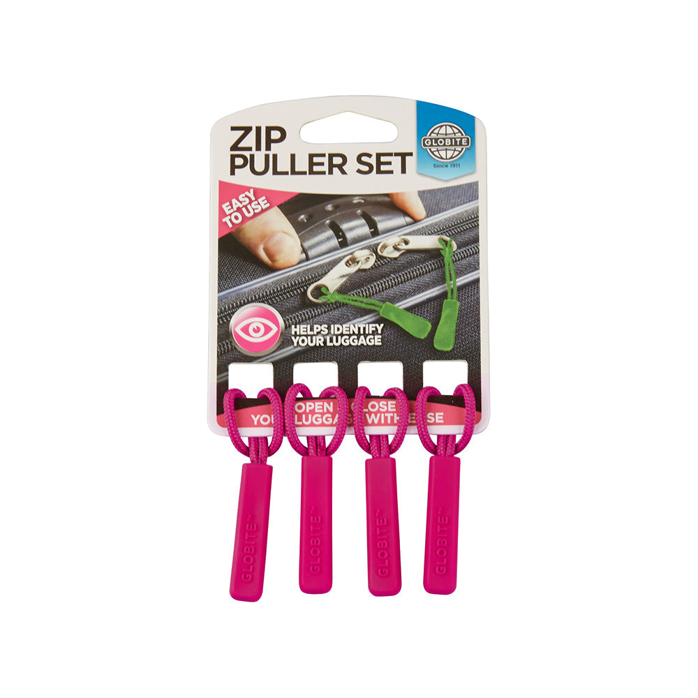 Zipper Puller 4 Pk - Pink