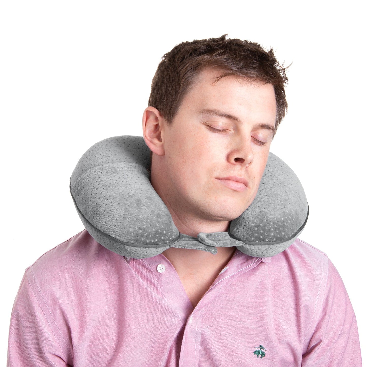 Voyager Memory Foam Neck Pillow - Grey