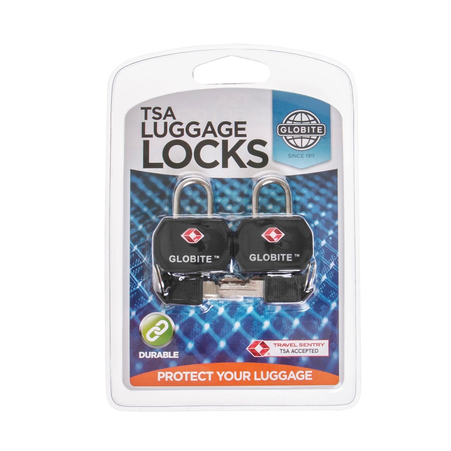 TSA Luggage Locks 2 Pks - Black