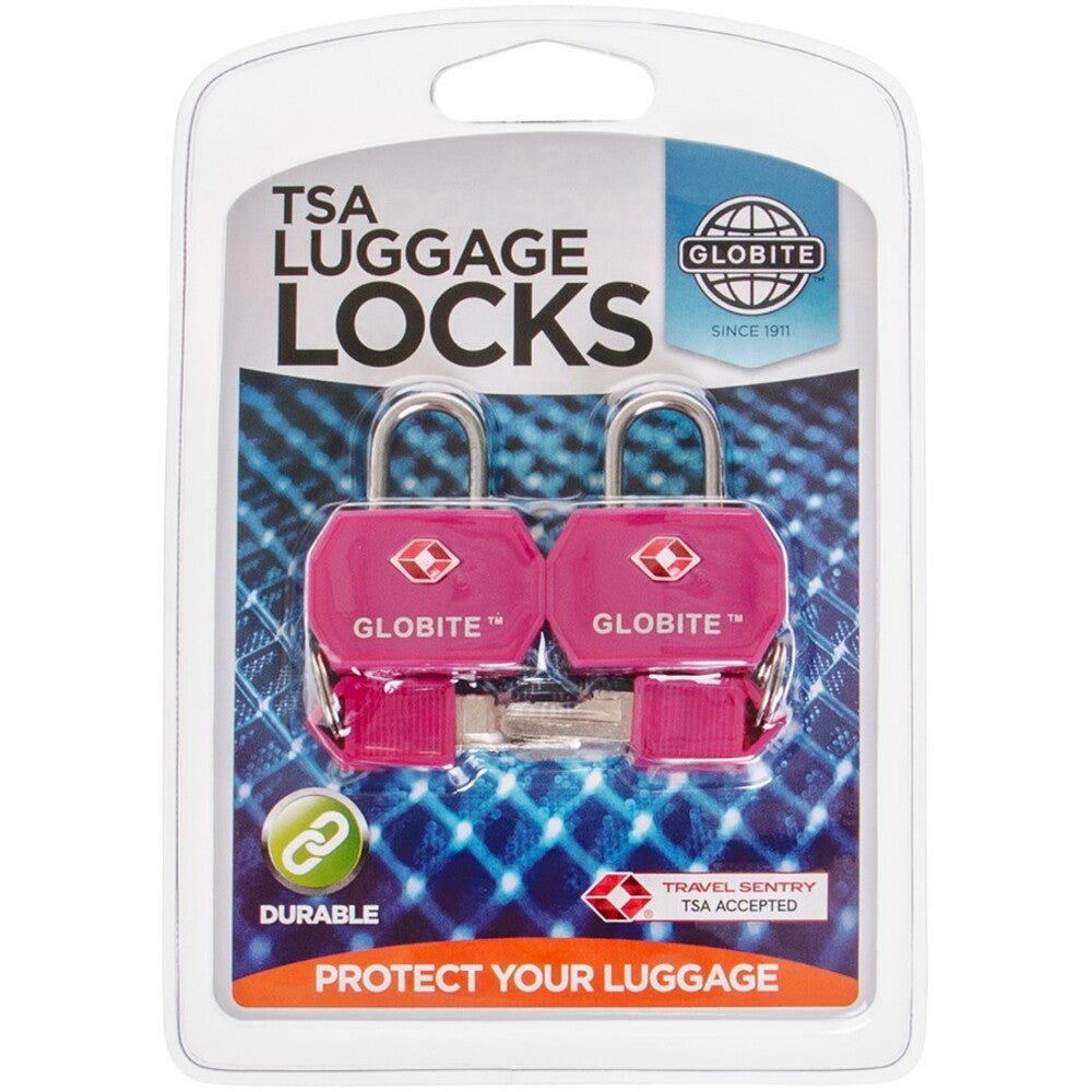 TSA Luggage Locks 2 Pks - Pink