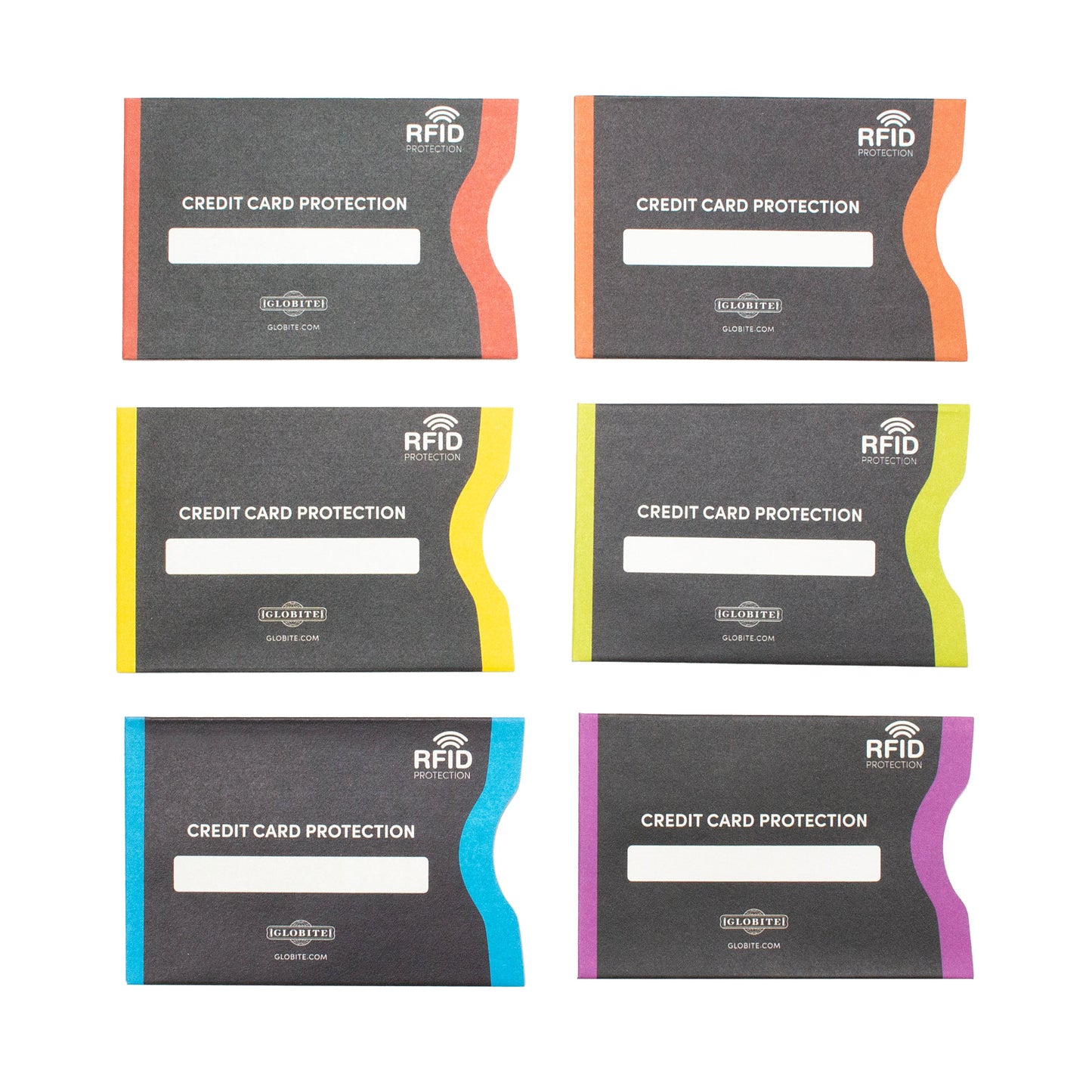 RFID Blocking Credit Card Protector 6pk
