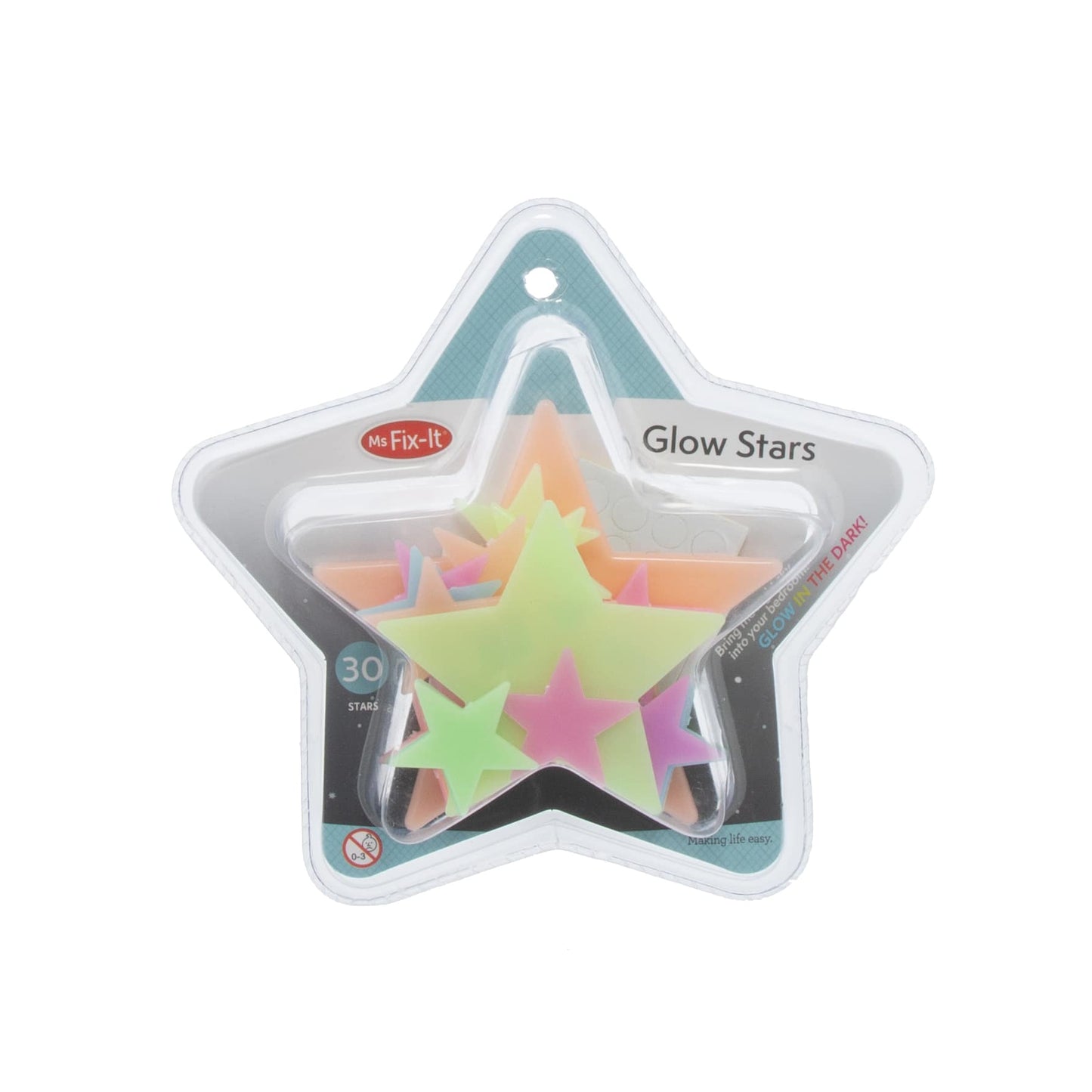 Glow In Dark Stars - 30 Pack