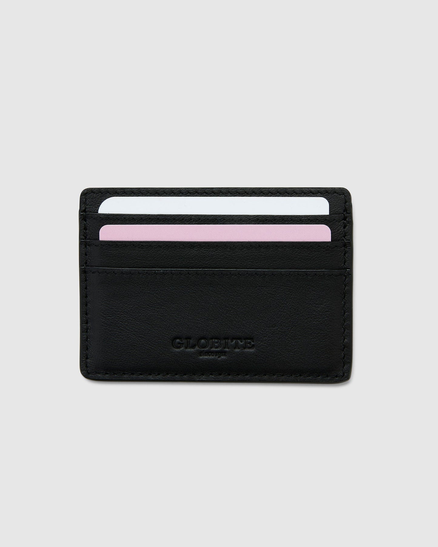 Leather Card Holder - Black - Globite