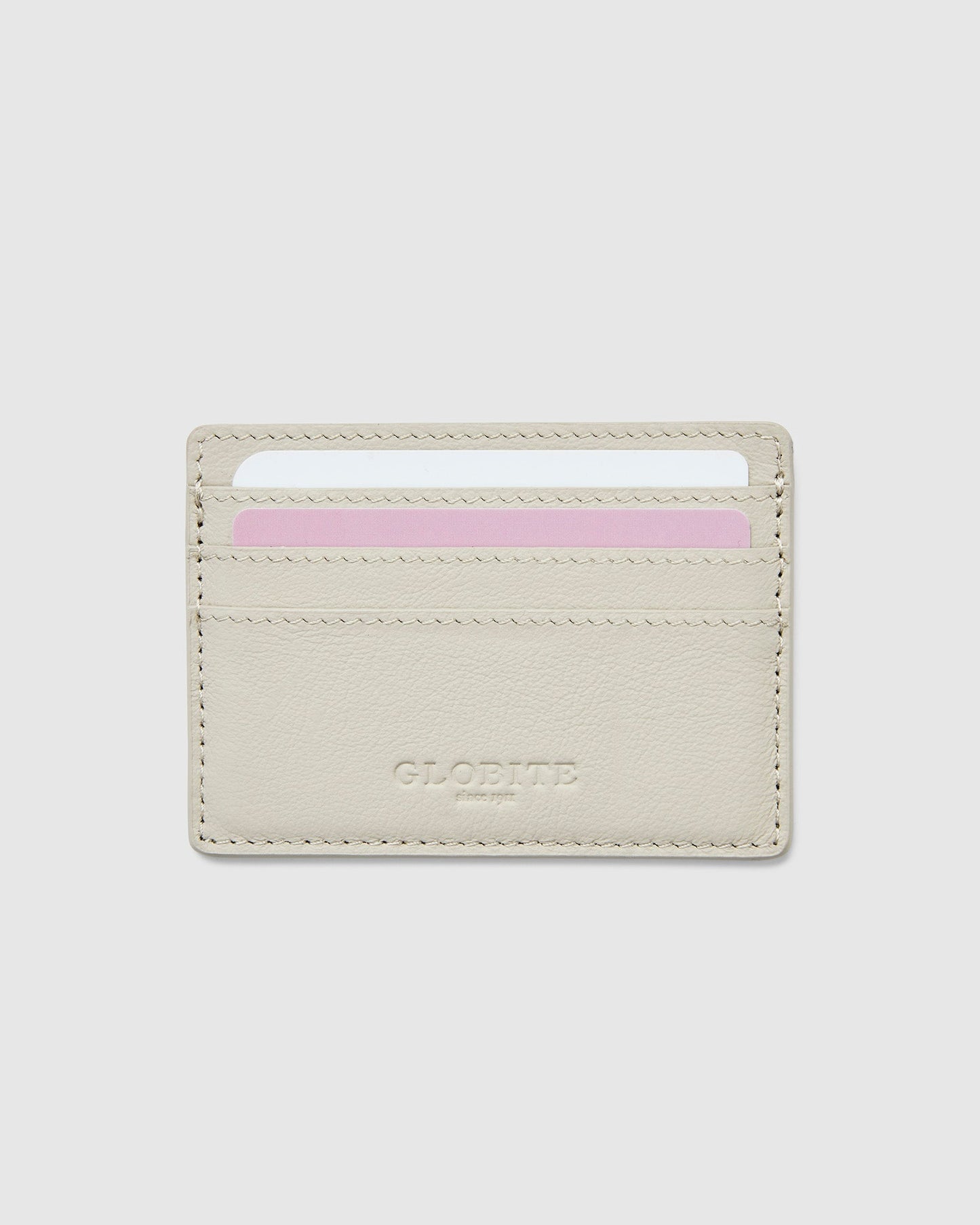 Leather Card Holder - Cinder Grey - Globite