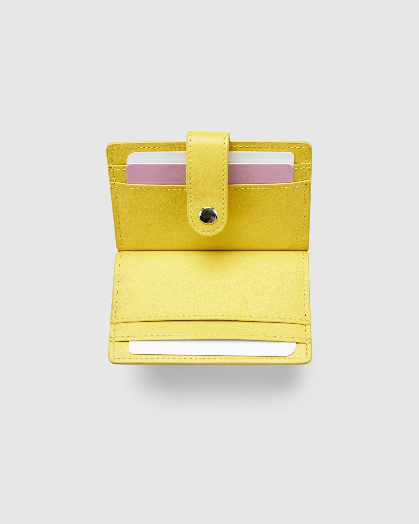 Leather Card Holder with Button - Globite