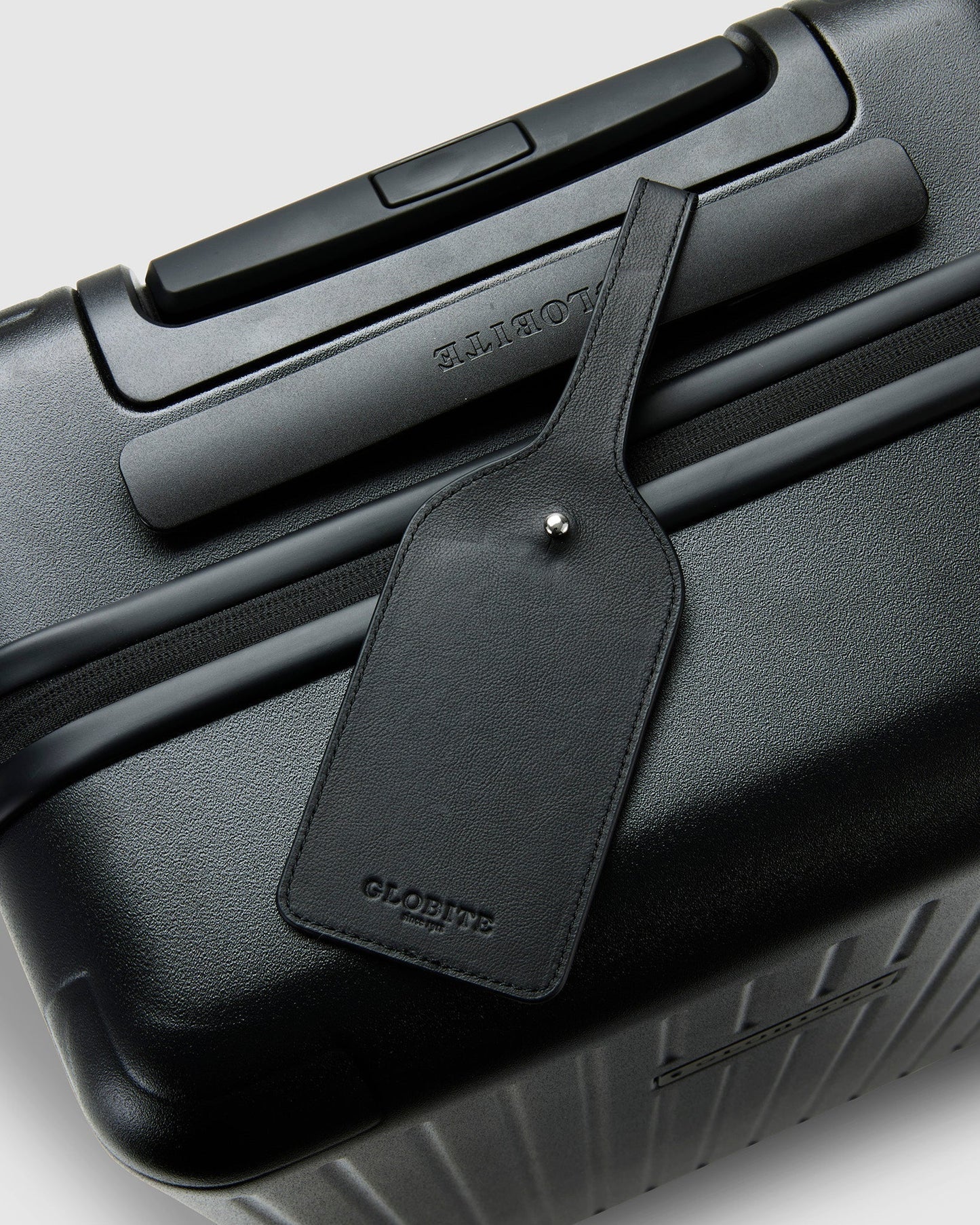 Leather Luggage Tag - Black - Globite