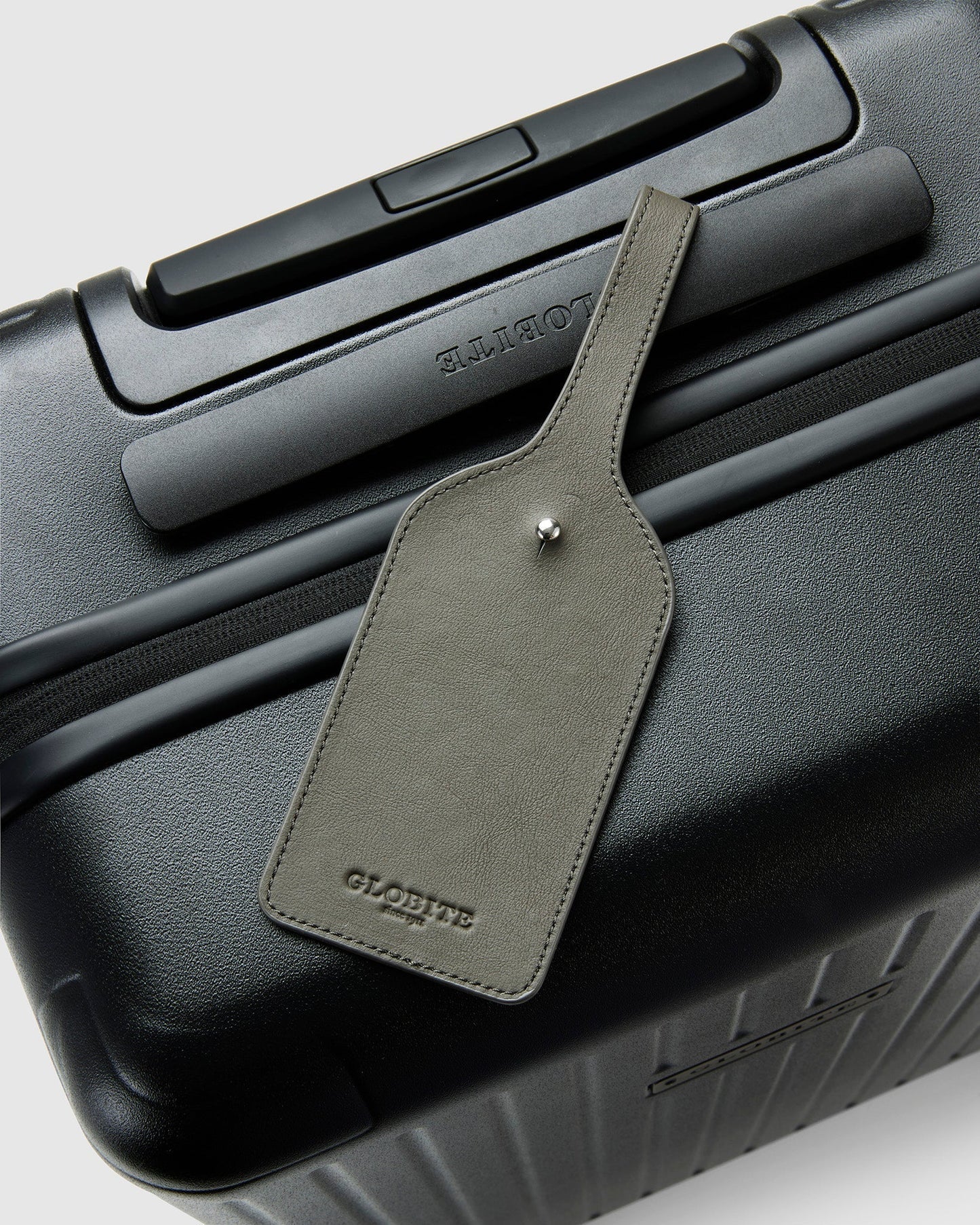 Leather Luggage Tag - Orage Grey - Globite