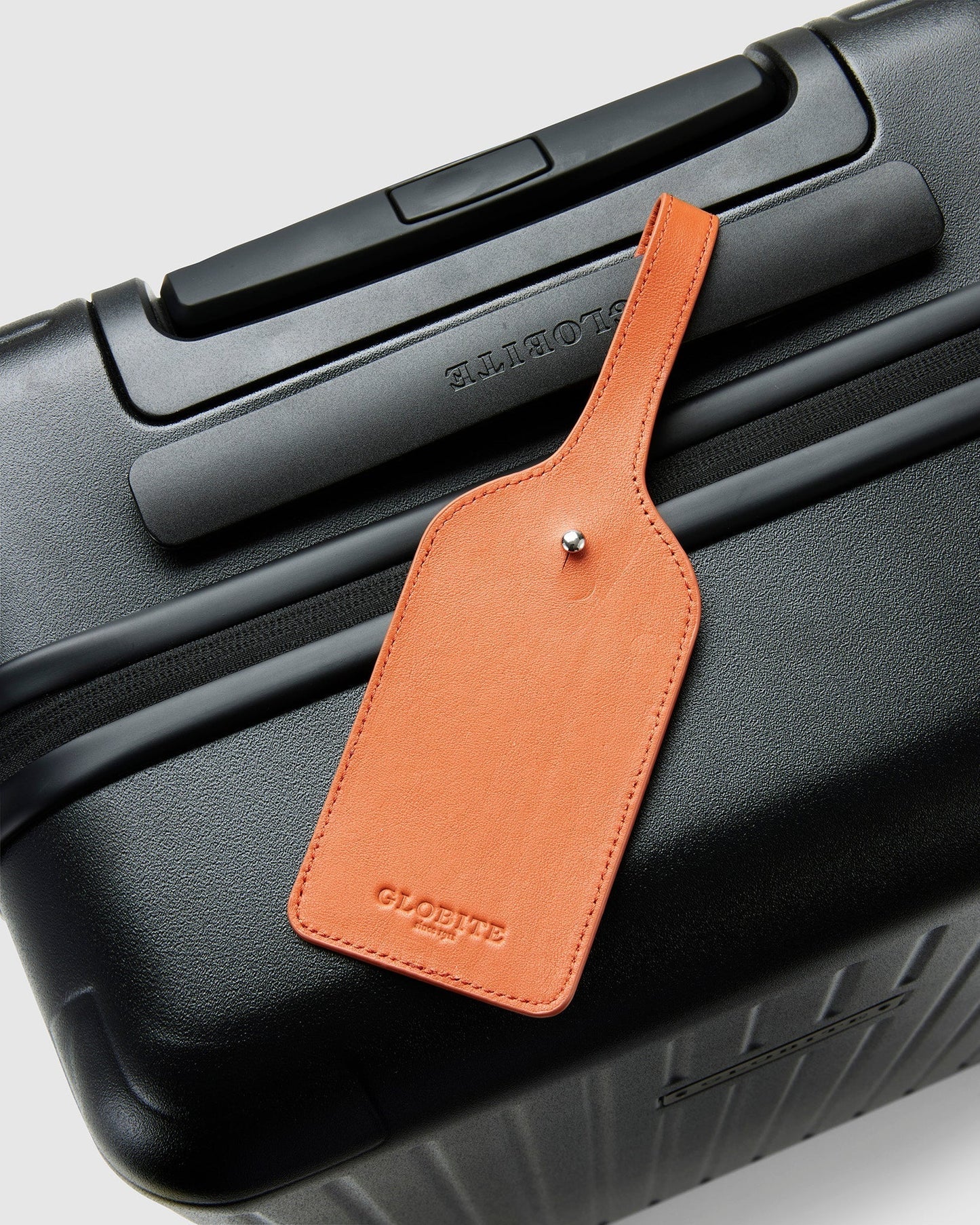 Leather Luggage Tag - Squash Orange - Globite