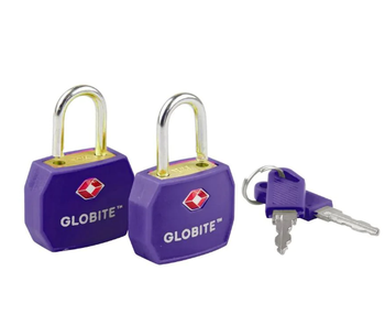 TSA Luggage Locks 2 Pks - Purple
